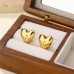 E01203G Women Stainless Steel Heart Earring 