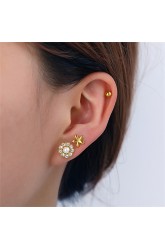 E01193G 3 Pair Women Stud Earring Set 