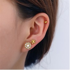 E01193G 3 Pair Women Stud Earring Set 