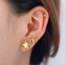 E01194G 3 Pair Women Stud Star Bow Tie Earring set